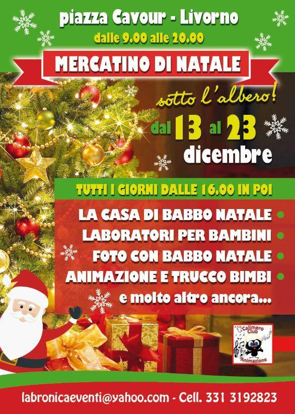 Albero Di Natale Yahoo.Mercatino Di Natale In Piazza Cavour Quilivorno It