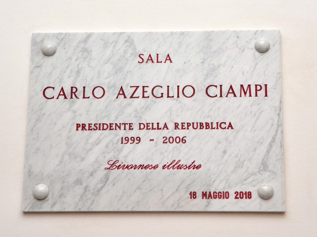Intitolazione della Sala Consiliare della Provincia a Carlo Azeglio Ciampi foto Simone Lanari