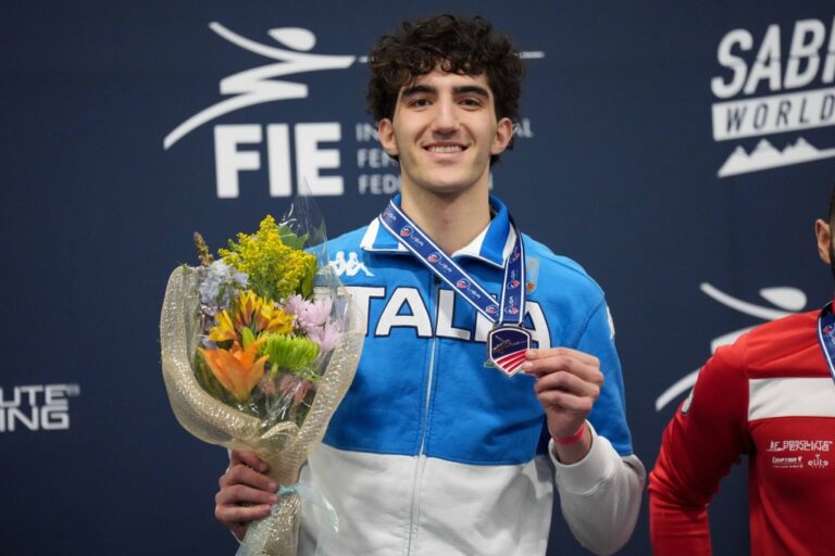 Salt Lake City, World Cup Saber Men’s and Women 
In photo: 3. BERTINI Cosimo ITA
Photo by Eva Pavía #BizziTeam - FIE