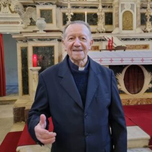 Don Edoardo Medori, rettore della chiesa di Santa Giulia