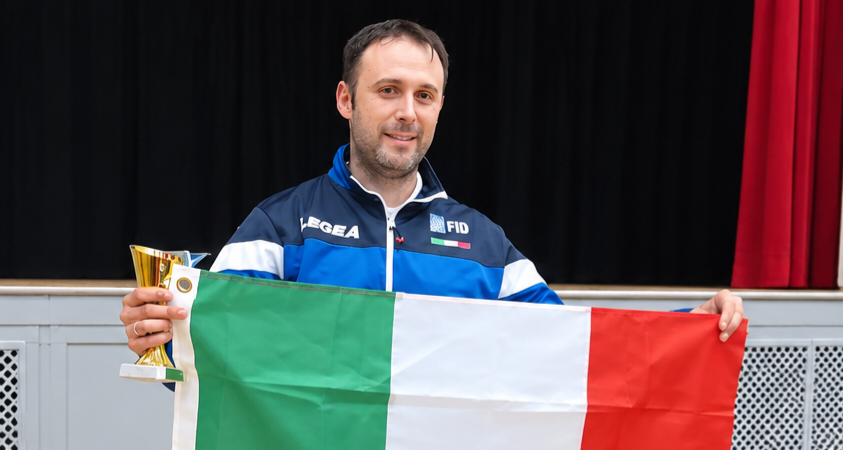 Matteo campione del mondo di dama